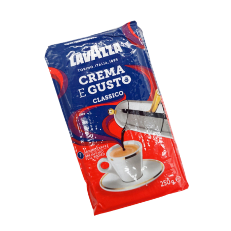 قهوة لافازا كريما إي غوستو كلاسيكو المطحونة (250 غرام) متوافقة مع ماكنة يومور